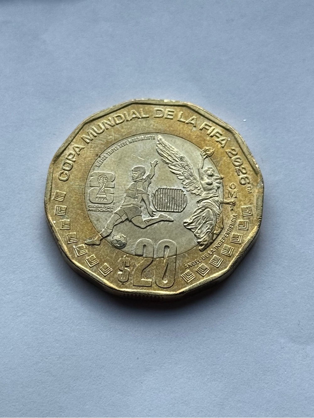 Rare 2026 Mexico $20 Pesos Coin - FIFA World Cup Commemorative